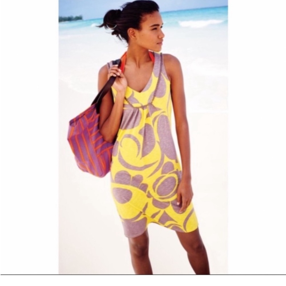 50%Offw Boden Tarifa Sleeveless Dress Yellow Tan 12 L
